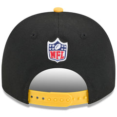 Pittsburgh Steelers New Era 2025 NFL Draft A-Frame 9FIFTY Snapback Hat - Black/Gold for sale
