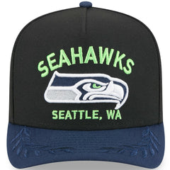 Seattle Seahawks New Era 2025 NFL Draft A-Frame 9FIFTY Snapback Hat - Black/College Navy sale