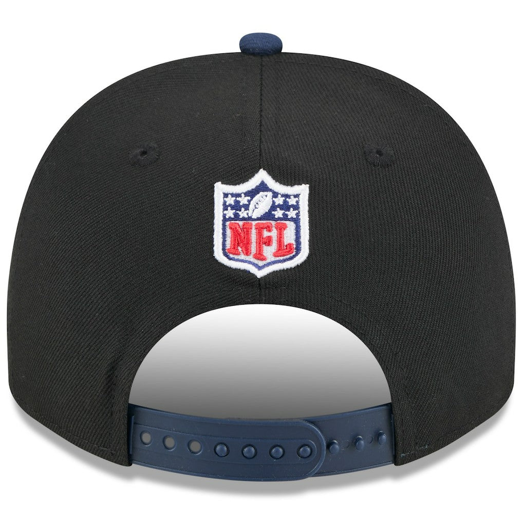 Seattle Seahawks New Era 2025 NFL Draft A-Frame 9FIFTY Snapback Hat - Black/College Navy sale