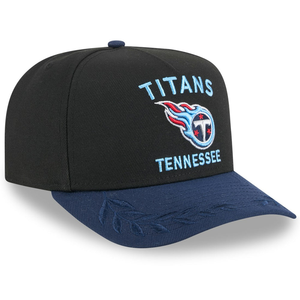Tennessee Titans New Era 2025 NFL Draft A-Frame 9FIFTY Snapback Hat - Black/Navy for sale