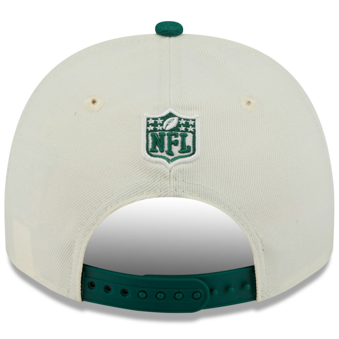 New York Jets New Era 2025 NFL Draft A-Frame 9FIFTY Snapback Hat - Cream/Green for sale