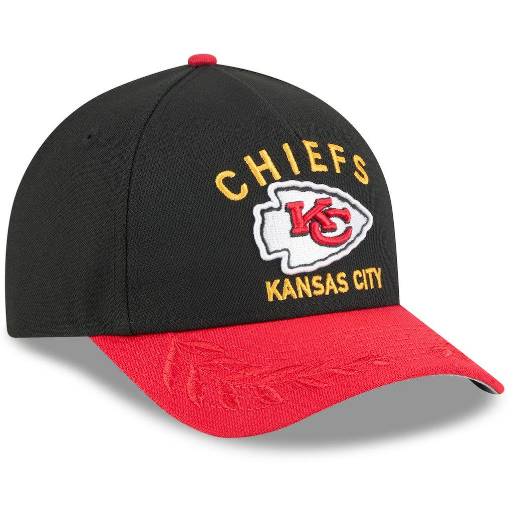 Kansas City Chiefs New Era 2025 NFL Draft 9FORTY A-Frame M-Crown Adjustable Hat - Black/Red online