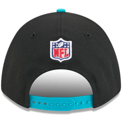 Miami Dolphins New Era 2025 NFL Draft 9FORTY A-Frame M-Crown Adjustable Hat - Black/Aqua cheap