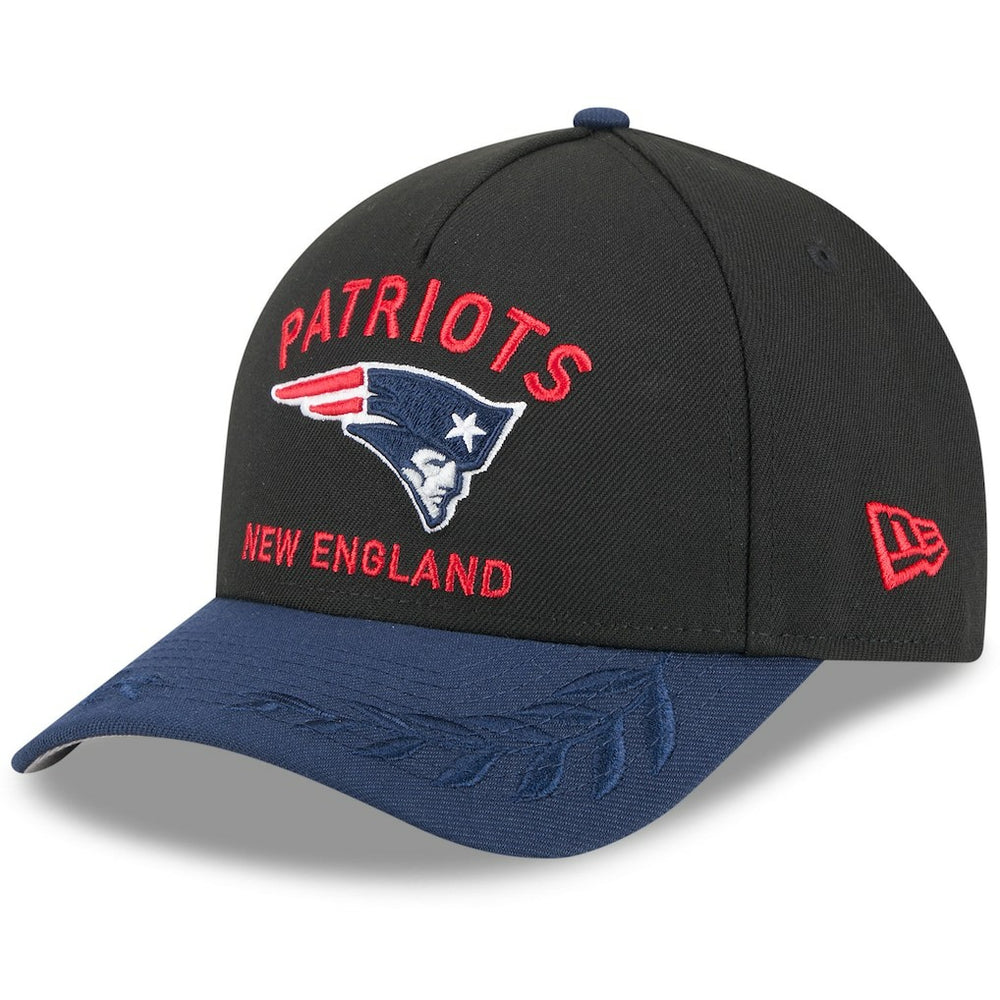 New England Patriots New Era 2025 NFL Draft 9FORTY A-Frame M-Crown Adjustable Hat - Black/Navy discount