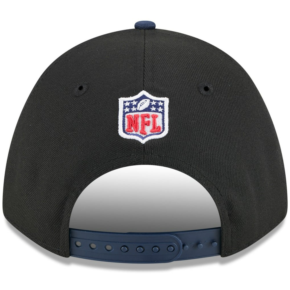 New England Patriots New Era 2025 NFL Draft 9FORTY A-Frame M-Crown Adjustable Hat - Black/Navy discount