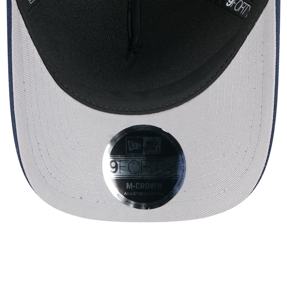 New England Patriots New Era 2025 NFL Draft 9FORTY A-Frame M-Crown Adjustable Hat - Black/Navy discount