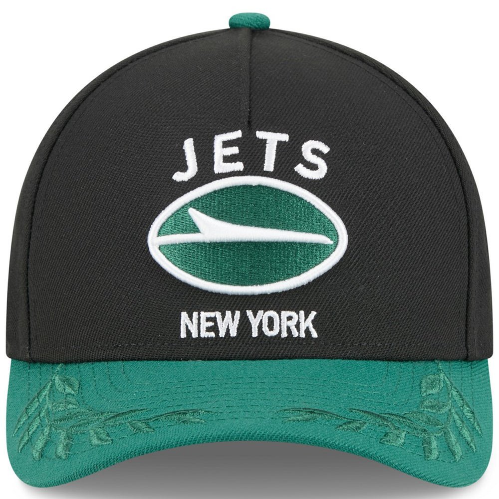 New York Jets New Era 2025 NFL Draft 9FORTY A-Frame M-Crown Adjustable Hat - Black/Green online