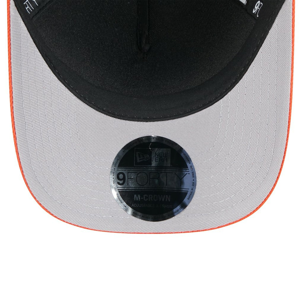 Cincinnati Bengals New Era 2025 NFL Draft 9FORTY A-Frame M-Crown Adjustable Hat - Black/Orange outlet