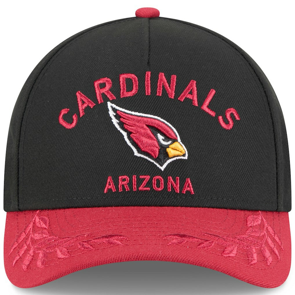 Arizona Cardinals New Era 2025 NFL Draft 9FORTY A-Frame M-Crown Adjustable Hat - Black/Cardinal outlet