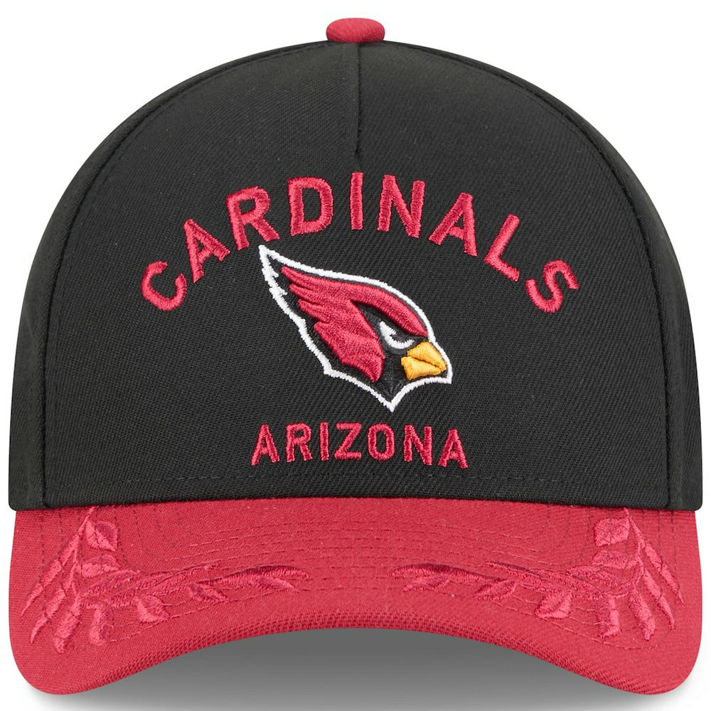 Arizona Cardinals New Era 2025 NFL Draft 9FORTY A-Frame M-Crown Adjustable Hat - Black/Cardinal outlet