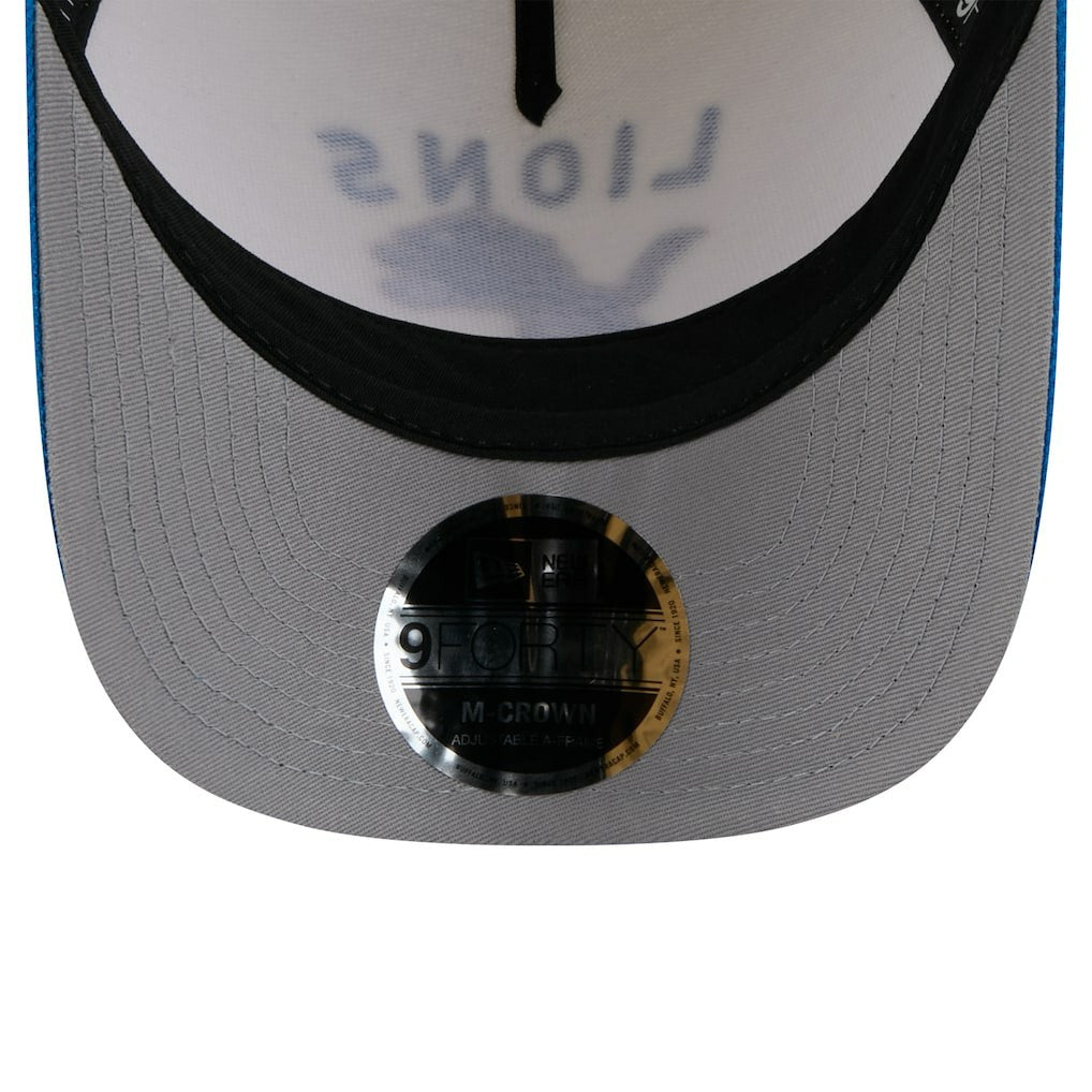 Detroit Lions New Era 2025 NFL Draft 9FORTY A-Frame M-Crown Adjustable Hat - Cream/Blue discount