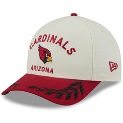 Arizona Cardinals New Era 2025 NFL Draft 9FORTY A-Frame M-Crown Adjustable Hat - Cream/Cardinal sale