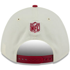Arizona Cardinals New Era 2025 NFL Draft 9FORTY A-Frame M-Crown Adjustable Hat - Cream/Cardinal sale