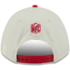 Kansas City Chiefs New Era 2025 NFL Draft 9FORTY A-Frame M-Crown Adjustable Hat - Cream/Red on sale