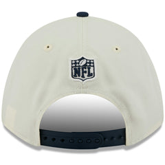 Tennessee Titans New Era 2025 NFL Draft 9FORTY A-Frame M-Crown Adjustable Hat - Cream/Navy for sale