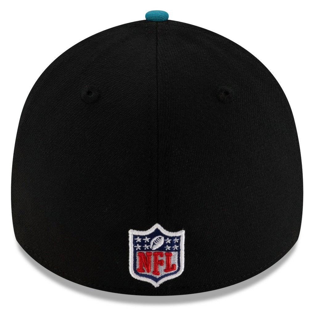 Jacksonville Jaguars New Era 2025 NFL Draft 39THIRTY Flex Hat - Black/Teal outlet