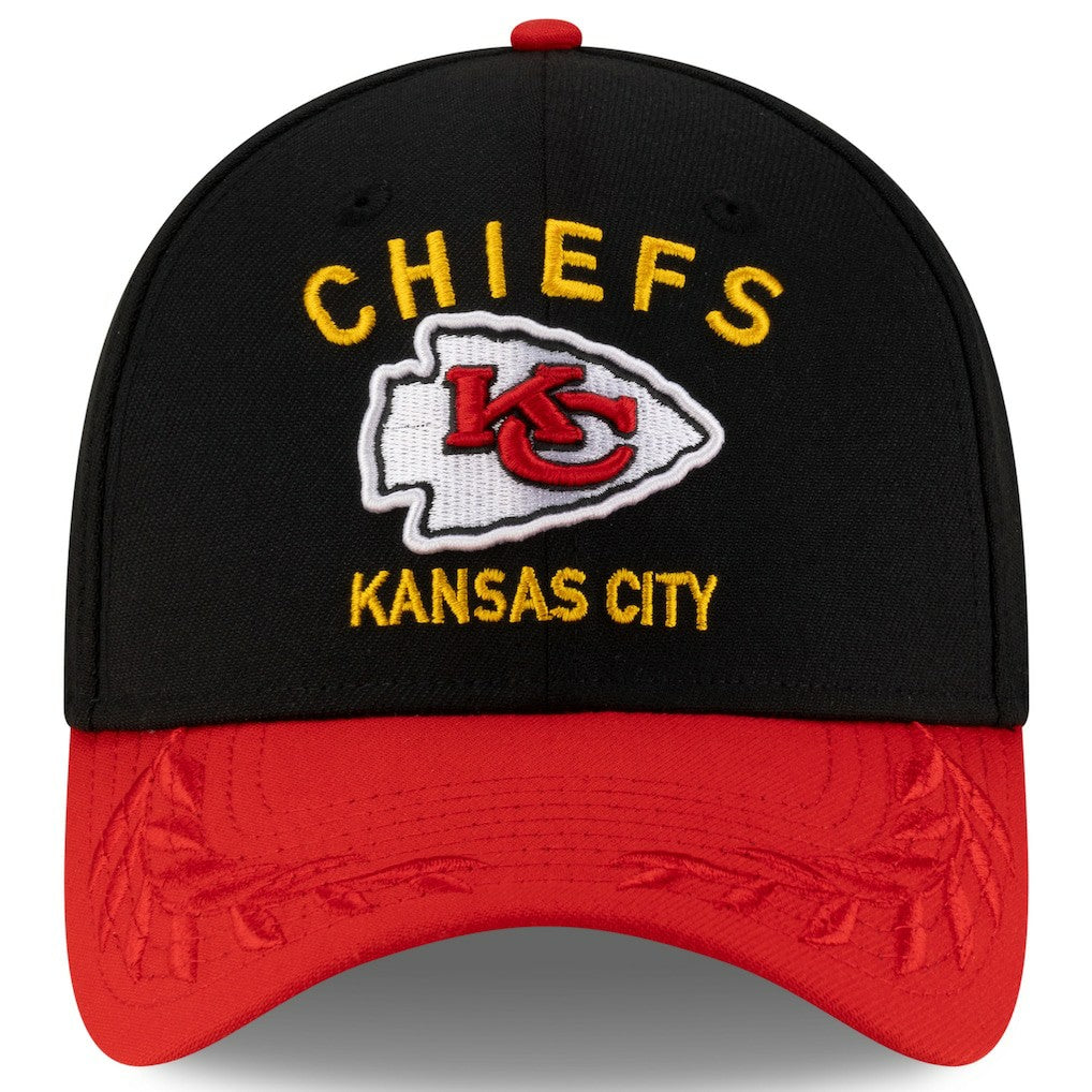 Kansas City Chiefs New Era 2025 NFL Draft 39THIRTY Flex Hat - Black/Red discount