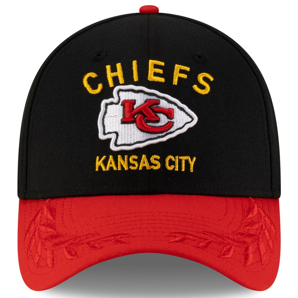 Kansas City Chiefs New Era 2025 NFL Draft 39THIRTY Flex Hat - Black/Red discount