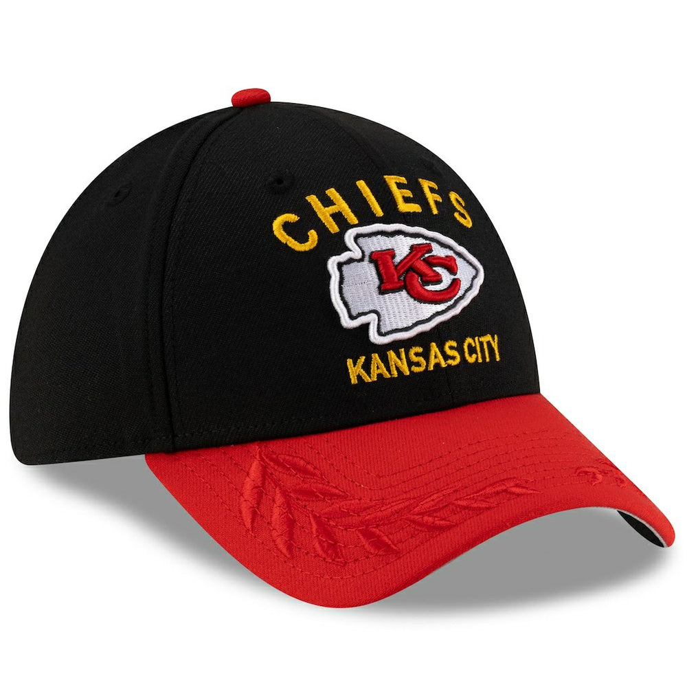 Kansas City Chiefs New Era 2025 NFL Draft 39THIRTY Flex Hat - Black/Red discount