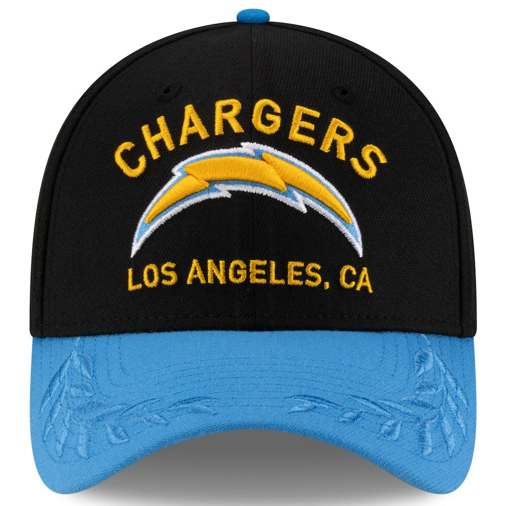 Los Angeles Chargers New Era 2025 NFL Draft 39THIRTY Flex Hat - Black/Powder Blue sale