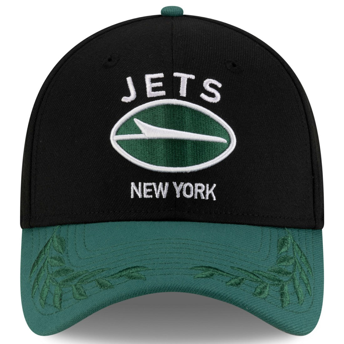 New York Jets New Era 2025 NFL Draft 39THIRTY Flex Hat - Black/Green for sale