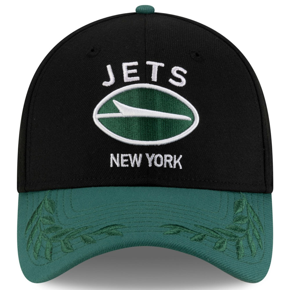 New York Jets New Era 2025 NFL Draft 39THIRTY Flex Hat - Black/Green for sale