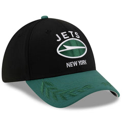 New York Jets New Era 2025 NFL Draft 39THIRTY Flex Hat - Black/Green for sale