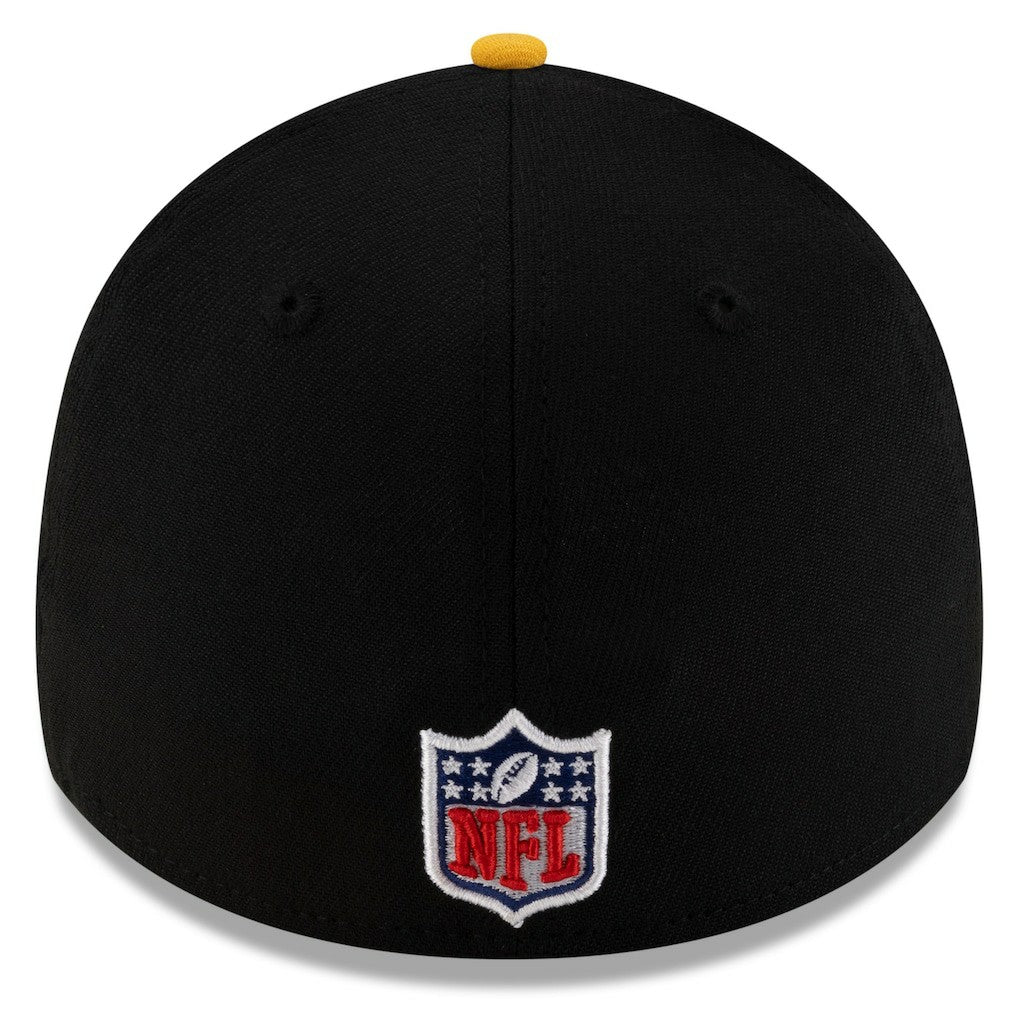 Pittsburgh Steelers New Era 2025 NFL Draft 39THIRTY Flex Hat - Black/Gold discount