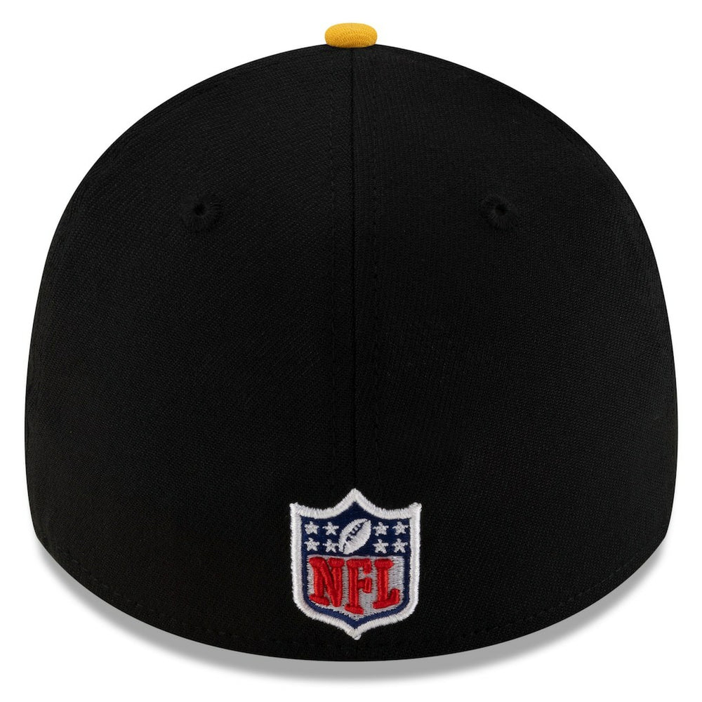 Pittsburgh Steelers New Era 2025 NFL Draft 39THIRTY Flex Hat - Black/Gold discount