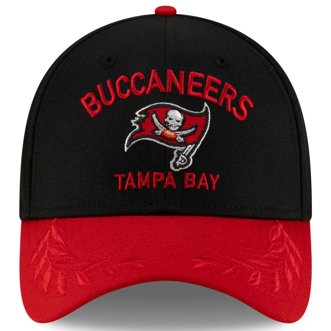Tampa Bay Buccaneers New Era 2025 NFL Draft 39THIRTY Flex Hat - Black/Red outlet