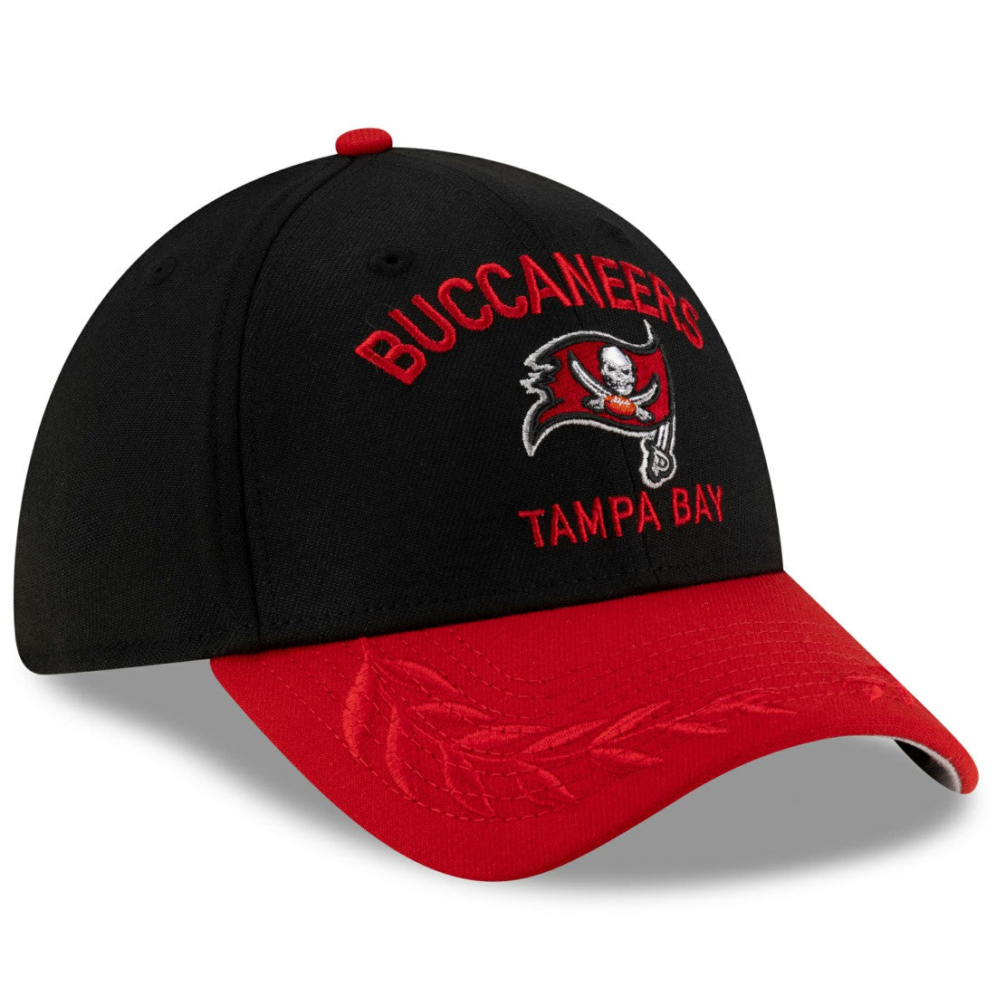 Tampa Bay Buccaneers New Era 2025 NFL Draft 39THIRTY Flex Hat - Black/Red outlet