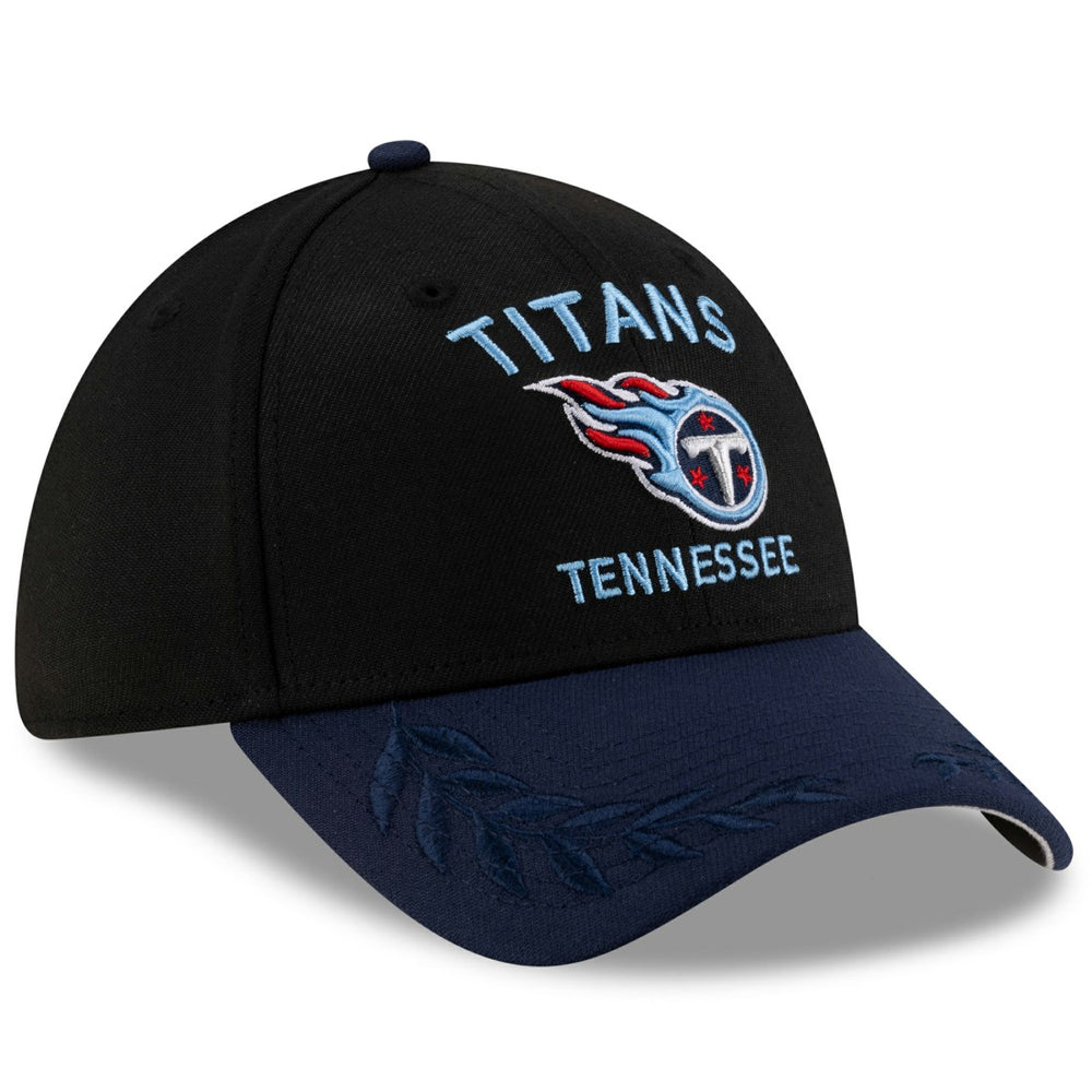Tennessee Titans New Era 2025 NFL Draft 39THIRTY Flex Hat - Black/Navy sale