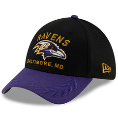 Baltimore Ravens New Era 2025 NFL Draft 39THIRTY Flex Hat - Black/Purple cheap