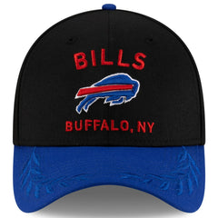 Buffalo Bills New Era 2025 NFL Draft 39THIRTY Flex Hat - Black/Royal for sale
