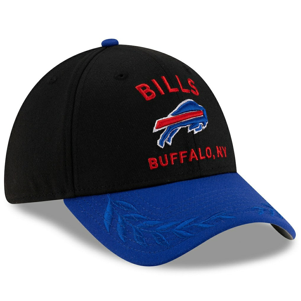 Buffalo Bills New Era 2025 NFL Draft 39THIRTY Flex Hat - Black/Royal for sale