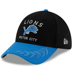 Detroit Lions New Era 2025 NFL Draft 39THIRTY Flex Hat - Black/Blue online