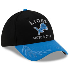 Detroit Lions New Era 2025 NFL Draft 39THIRTY Flex Hat - Black/Blue online