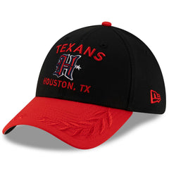 Houston Texans New Era 2025 NFL Draft 39THIRTY Flex Hat - Black/Red on sale