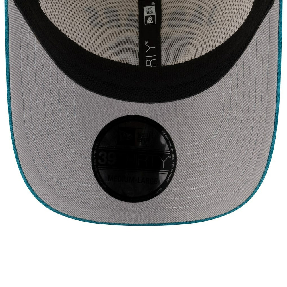 Jacksonville Jaguars New Era 2025 NFL Draft 39THIRTY Flex Hat - Cream/Teal on sale