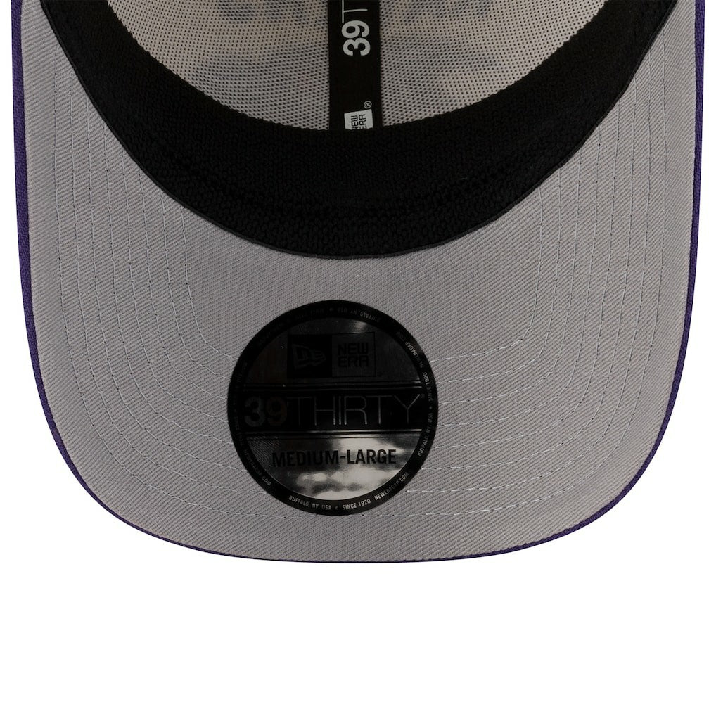 Baltimore Ravens New Era 2025 NFL Draft 39THIRTY Flex Hat - Cream/Purple discount