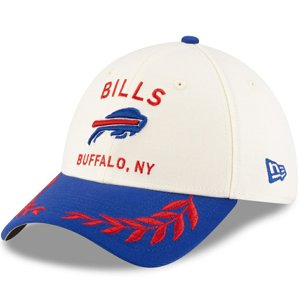 Buffalo Bills New Era 2025 NFL Draft 39THIRTY Flex Hat - Cream/Royal sale