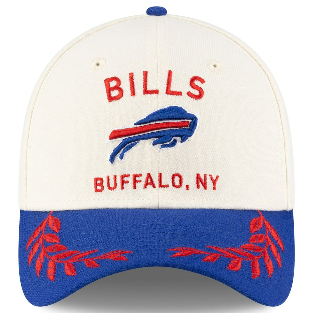 Buffalo Bills New Era 2025 NFL Draft 39THIRTY Flex Hat - Cream/Royal sale