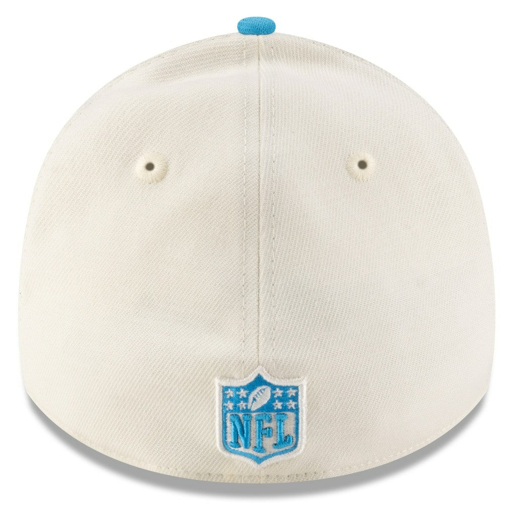Carolina Panthers New Era 2025 NFL Draft 39THIRTY Flex Hat - Cream/Blue discount