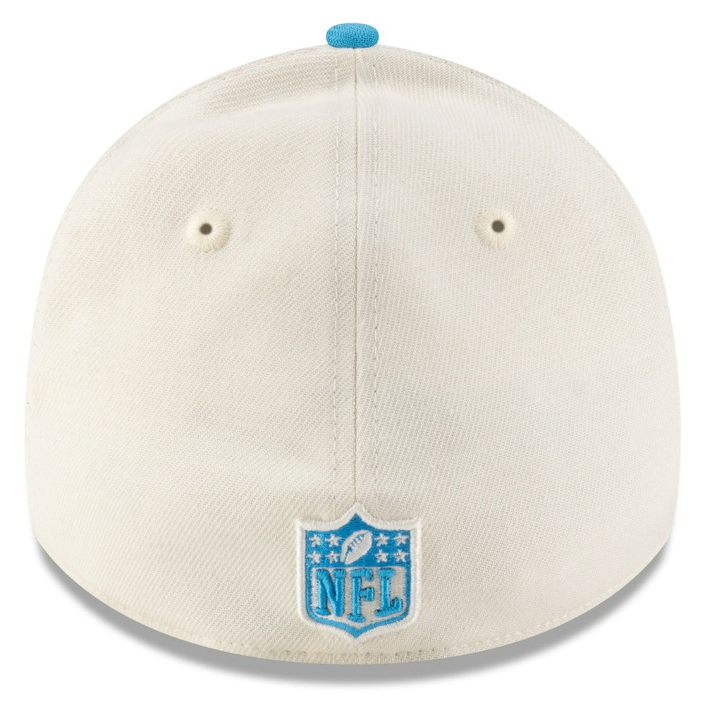 Carolina Panthers New Era 2025 NFL Draft 39THIRTY Flex Hat - Cream/Blue discount