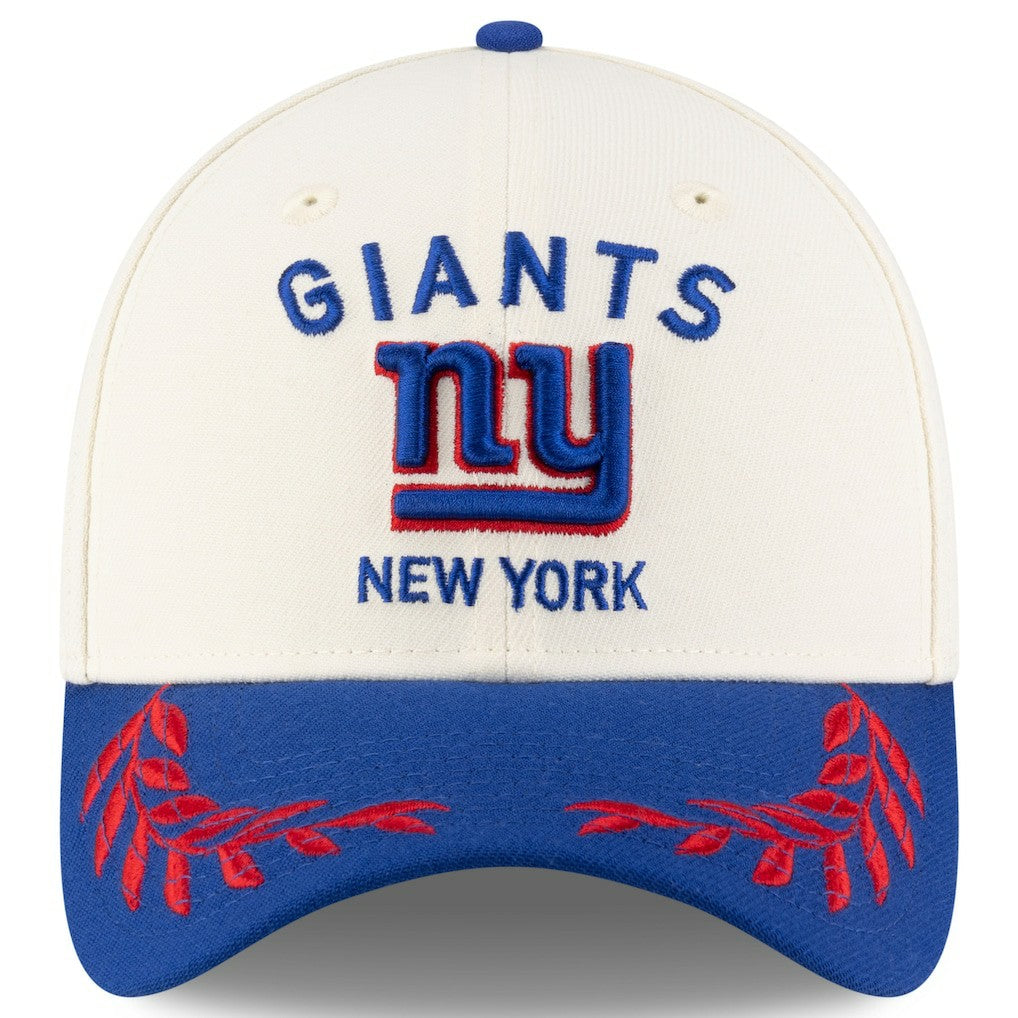New York Giants New Era 2025 NFL Draft 39THIRTY Flex Hat - Cream/Royal cheap