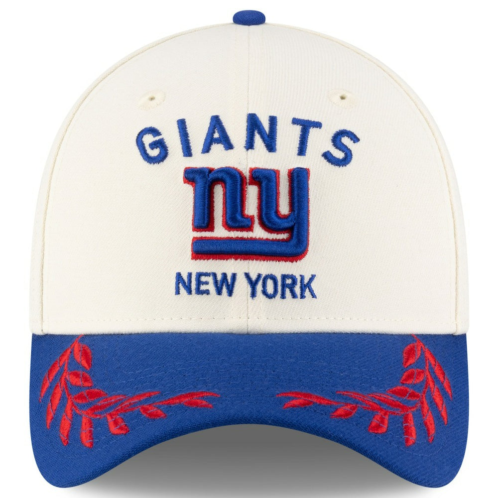 New York Giants New Era 2025 NFL Draft 39THIRTY Flex Hat - Cream/Royal cheap
