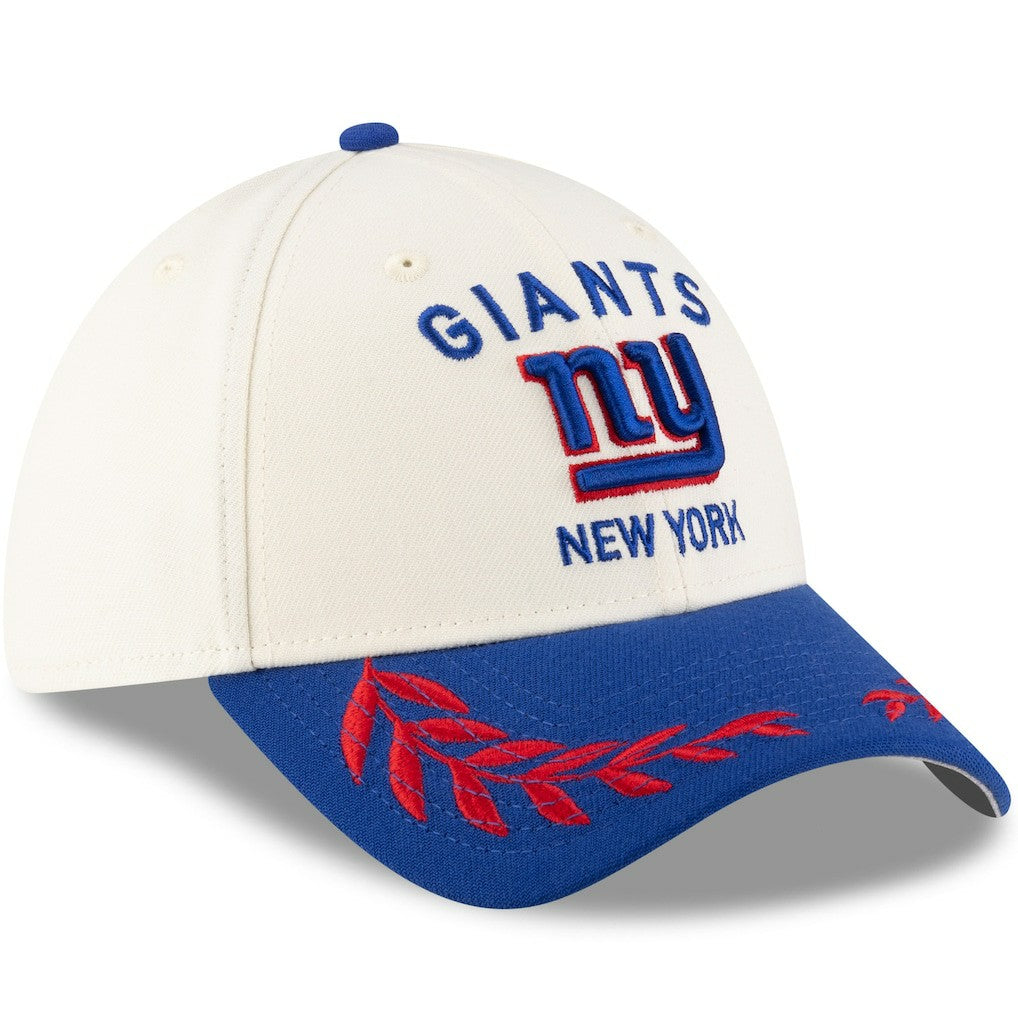 New York Giants New Era 2025 NFL Draft 39THIRTY Flex Hat - Cream/Royal cheap