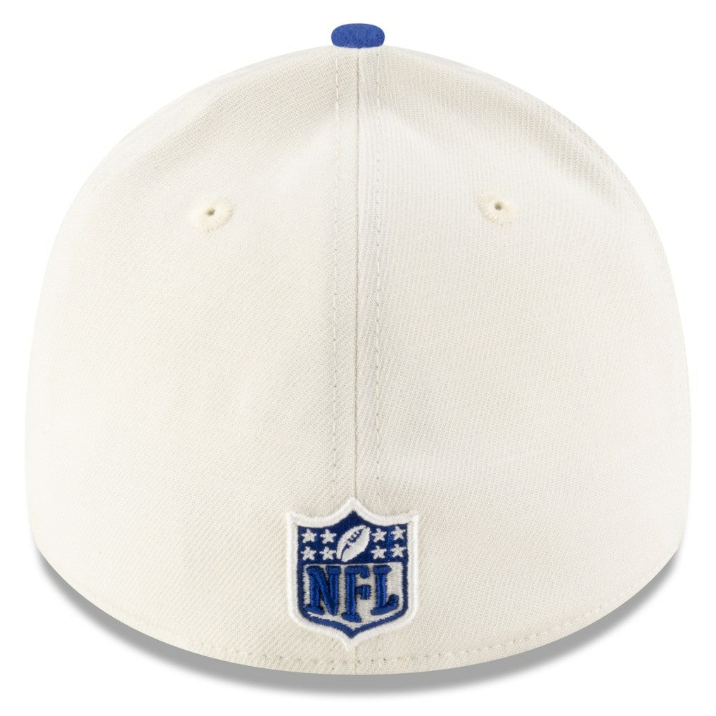 New York Giants New Era 2025 NFL Draft 39THIRTY Flex Hat - Cream/Royal cheap