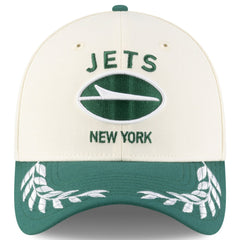 New York Jets New Era 2025 NFL Draft 39THIRTY Flex Hat - Cream/Green for sale