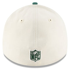 New York Jets New Era 2025 NFL Draft 39THIRTY Flex Hat - Cream/Green for sale